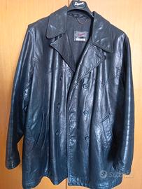 giaccone pelle nero Stewart 