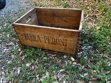 Cassetta legno Birra Peroni vintage anni 50