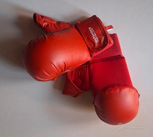 Mezzi guanti karate 900 rossi