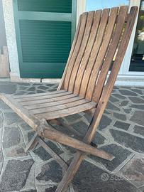 Sedie da giardino in tek