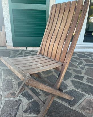Sedie da giardino in tek