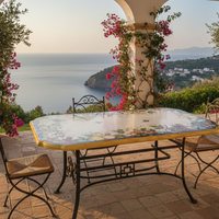 TAVOLO IN PIETRA LAVICA MIS. 200X100 CM. IN ITALIA