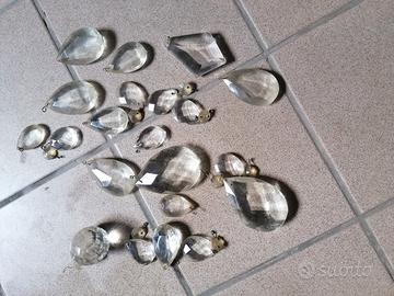 gocce e gemme x lampadari in cristallo