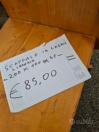 libreria scaffale porta oggetti in legno