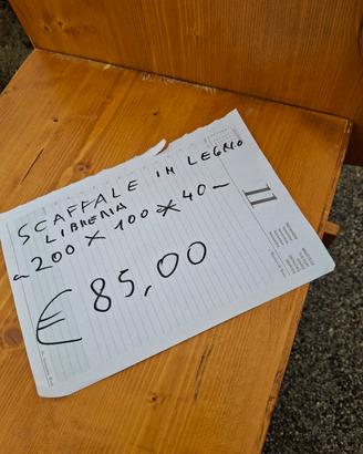 libreria scaffale porta oggetti in legno
