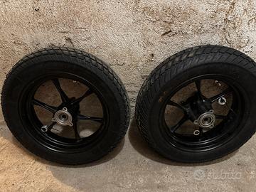 Cerchi VMC 12 pollici + gomme rain