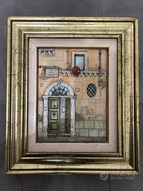 Quadro Polimaterico Maurizio Rizzo