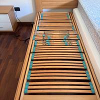 Rete motorizzata singola doghe in legno regolabili