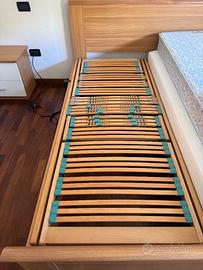 Rete motorizzata singola doghe in legno regolabili