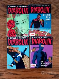 4 fumetti Diabolik