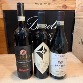 Vino - Barolo Brunello Taurasi Riserva 3 bottiglie
