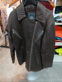 giacca pelle biker globe trotter taglia M
