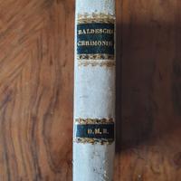 Libro antico Sacre Cerimonie Messa Privata 1844