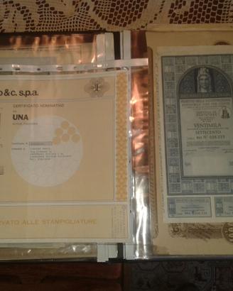 certificati obbligazionari ed azionari