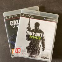 COD MW3 e COD Ghosts per PS3