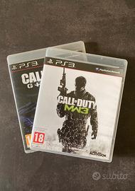 COD MW3 e COD Ghosts per PS3