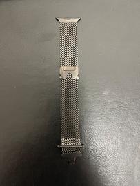 Cinturino Loop in maglia milanese in titanio