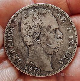 Umberto I 5 lire 1879