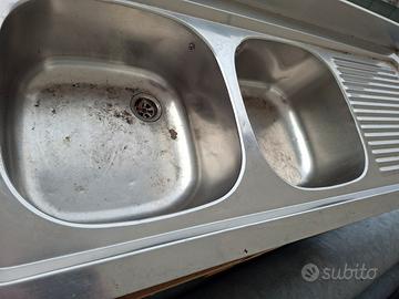 lavello inox 2 vasche