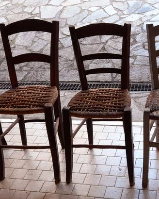 N. 4 sedie antiquariato lombardo