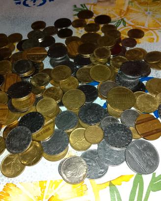 vecchie lire e gettoni 