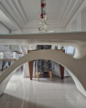 Tavolo Design Moderno Bianco
