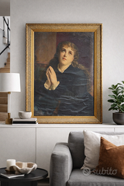 Oliografia antica ad olio su tela