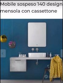 Mobile bagno grigio béton