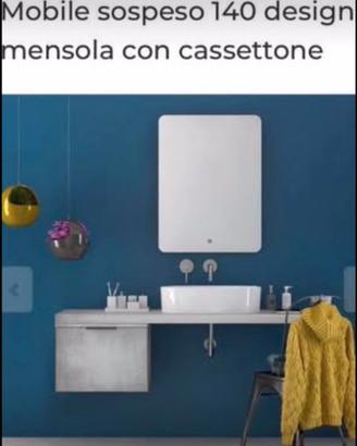 Mobile bagno grigio béton