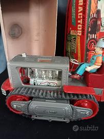 trattore giocattolo latta anni 50 