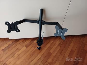 Supporto per due monitor da scrivania