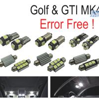 KIT 15 LAMPADE LED INTERNE PER VOLKSWAGEN VW GOLF 