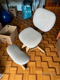 Sedia egonomica Cinius con schienale