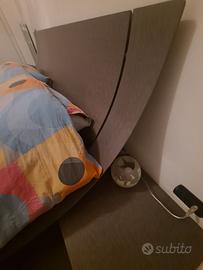 Letto matrimoniale AQUA con comodini integrati