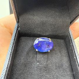Ciondolo con Tanzanita 6,6ct  in Oro Bianco 18kt