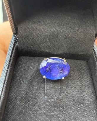 Ciondolo con Tanzanita 6,6ct  in Oro Bianco 18kt