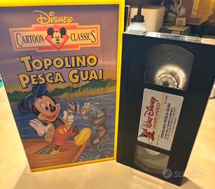 VHS DISNEY RARO - TOPOLINO PESCA GUAI