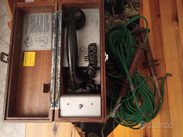 Telefono FITRE .PORTATILE a manovella . Il