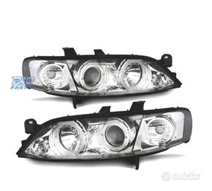 FARI PER OPEL VECTRA B 99-02 ANGEL EYES FONDO CROM