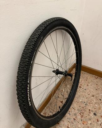 Ruota Anteriore MTB Completa | B-Twin 27.5