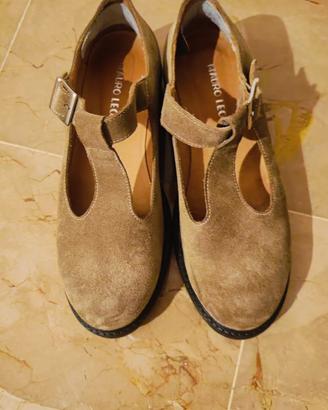 Scarpe Mary Jane in camoscio MAURO LEONE - TG 40