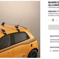 TWINGO III Barre portatutto originali