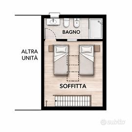Luminoso appartamento duplex