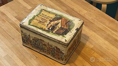 scatola in latta LAMPBRODO anni 50