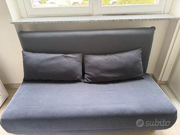 Divano letto Maisons du Monde 2 posti – blu/grigio