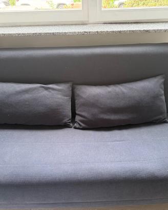Divano letto Maisons du Monde 2 posti – blu/grigio