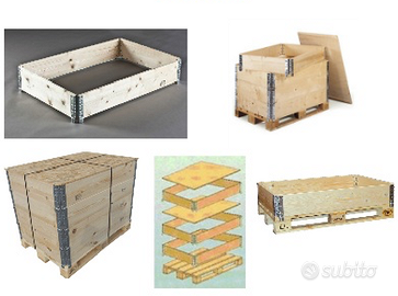 Paretali - Sponde per Pallet - Collari cm. 80x120