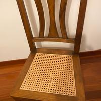 Sedie legno e paglia di Vienna