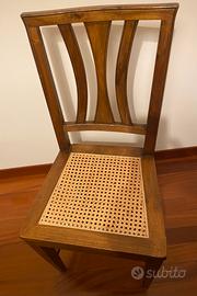 Sedie legno e paglia di Vienna