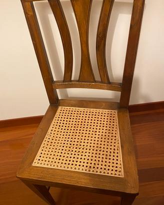 Sedie legno e paglia di Vienna